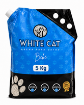 Arena Super Premium Para Gatos Talco de bebé 5KG - White Cat