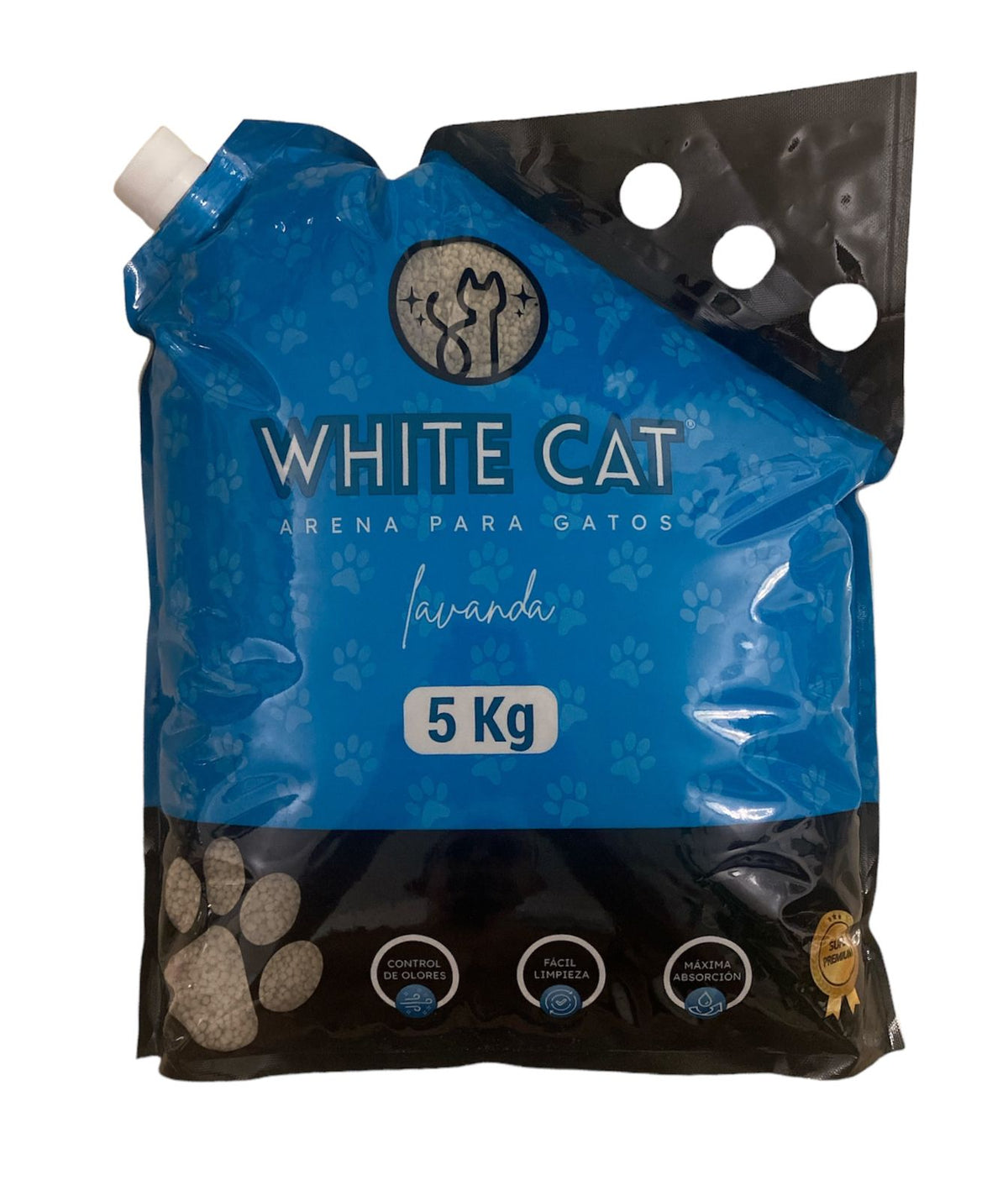 Arena Super Premium Para Gatos  Lavanda 5KG - White Cat