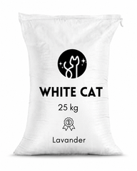 Arena Super Premium Para Gatos  Lavanda 25KG - White Cat