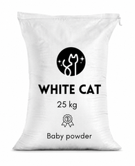 Arena Super Premium Para Gatos  Talco de bebé 25KG - White Cat